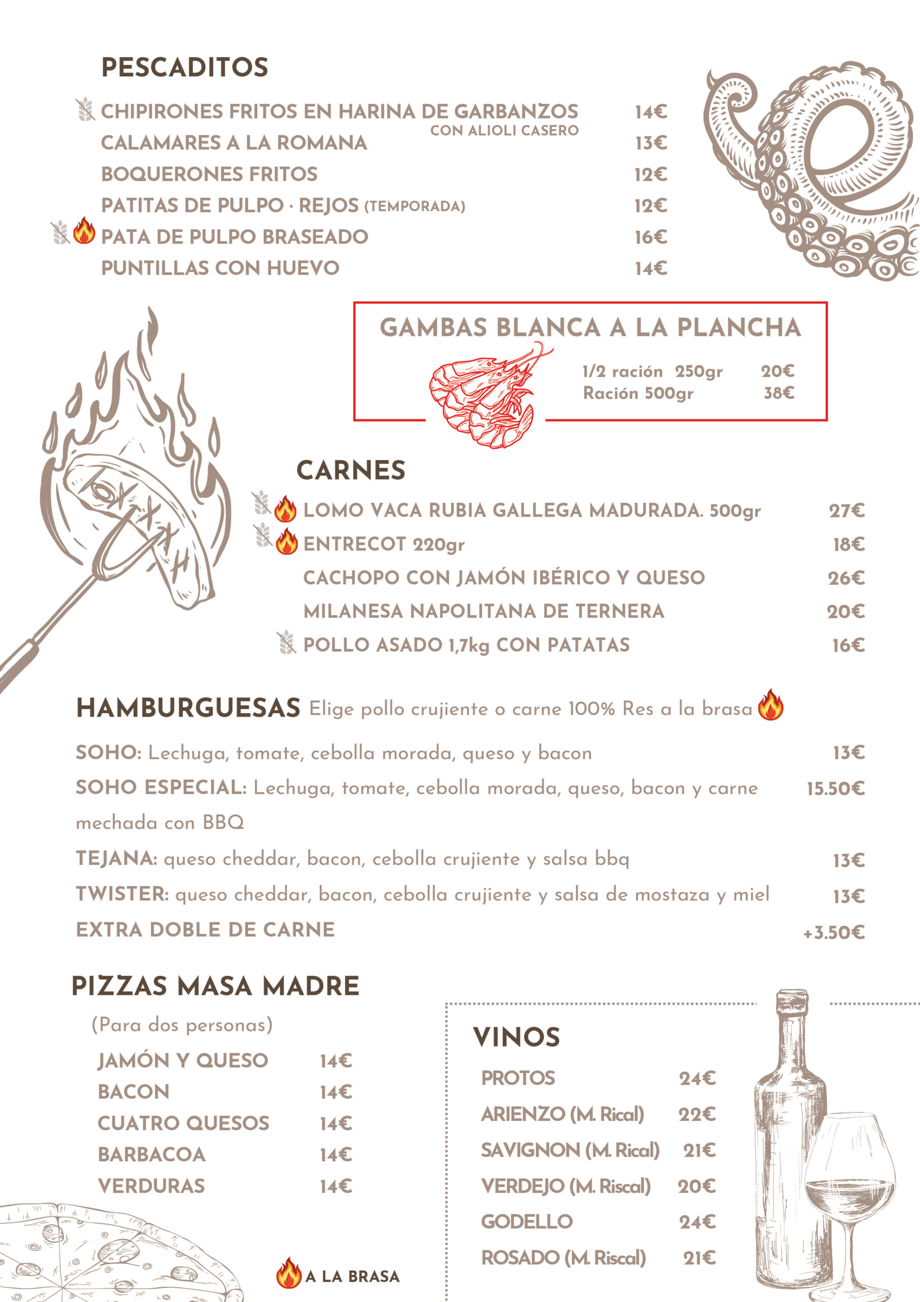 Carta Soho Villafranca